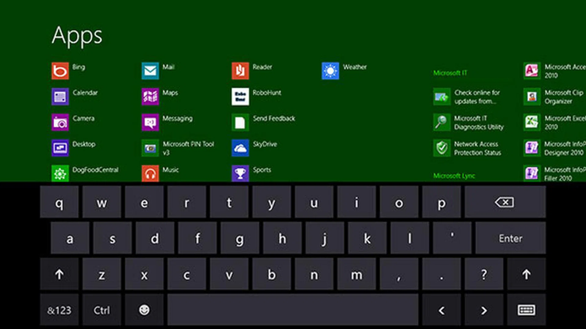The full-size keyboard has large touch targets for easy typing, but it also takes up quite a bit of screen space.