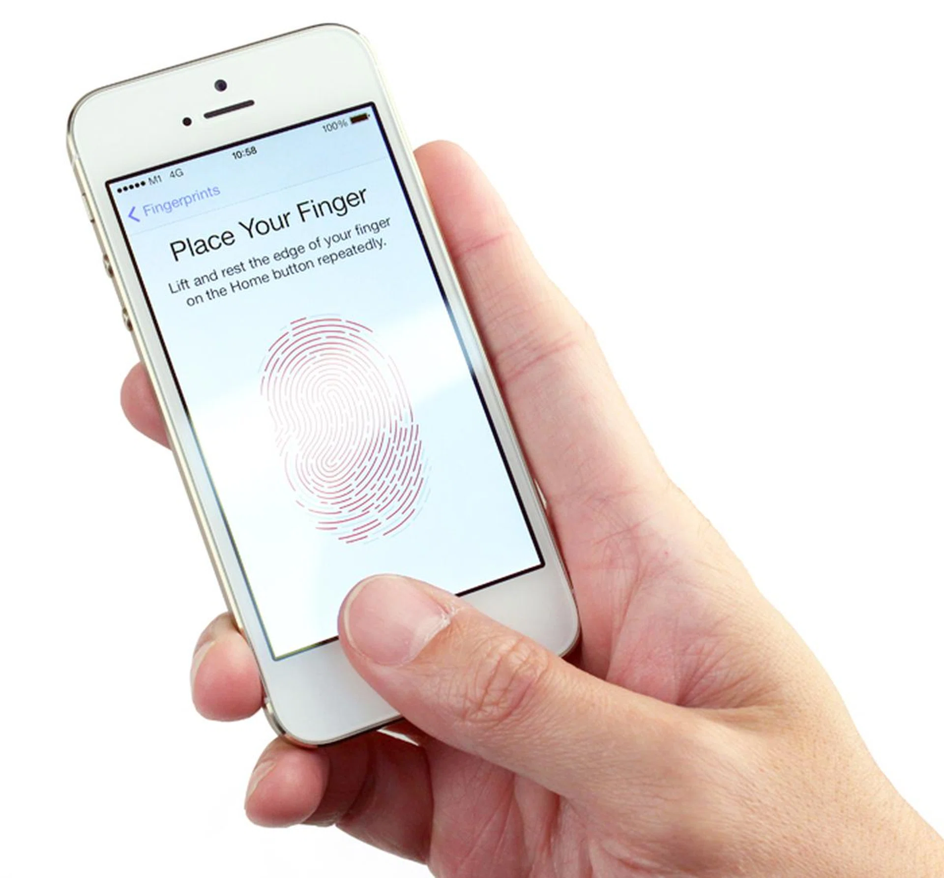 Setting up the Touch ID scanner takes less than a minute.