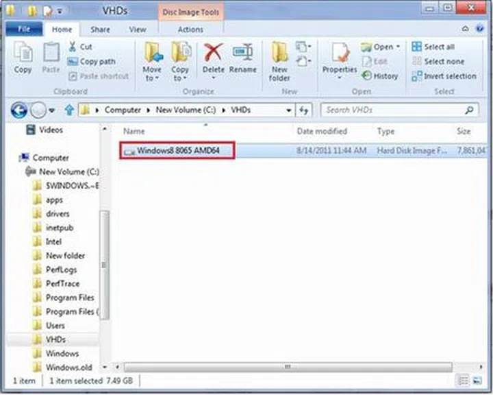 (Accessing a VHD)