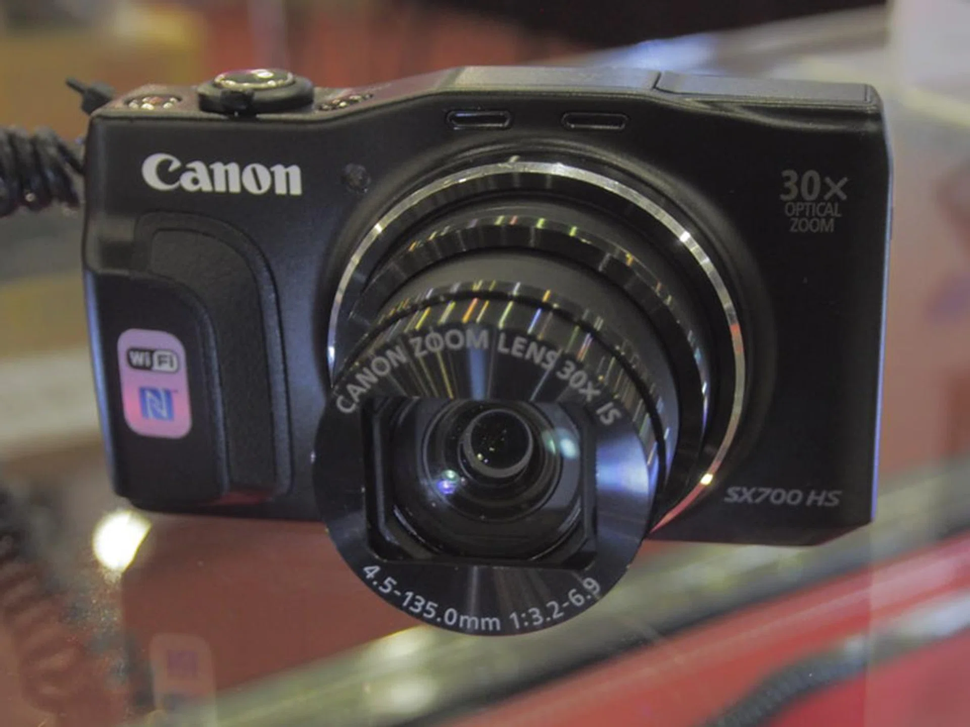 The SX700 HS is a 16.1-megapixel point and shoot camera that features 30x optical zoom and Full HD movie recording. This goes for $449, with two 8GB SD cards, a card reader, and a screen protector, as well as $35 in shopping vouchers.