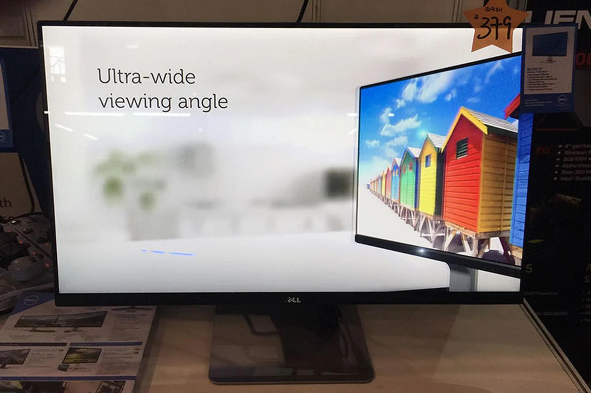 Need a bigger monitor? The S2715H is a 27-inch Full HD monitor that costs $379. It sports an IPS panel, a 6ms response time, and integrated speakers. Connectivity-wise, VGA, HDMI/MHL, and USB 2.0 support are onboard.