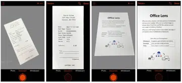Office Lens recognizes corners of a document and automatically crops the image. (Image source: Microsoft.)
