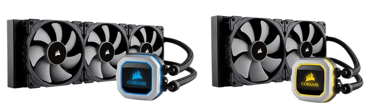 The new Corsair Hydro Series coolers.