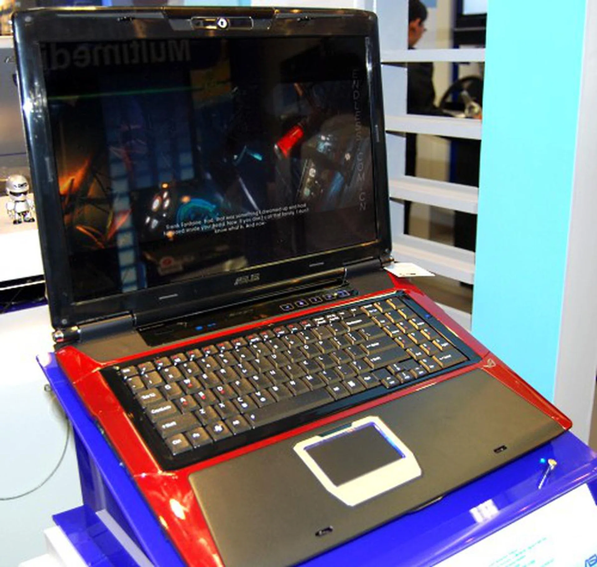  If gaming is your right cup of tea, and the Eee series of netbooks just isn't what you are looking for, then ASUS G71V is probably the portable gaming solution you're looking for. Based on what we know, this baby will be using Intel's Montevina platform when it's ready and will have a Nvidia GeForce 9700M GT and up to 8GB of DDR3 1066 RAM.  