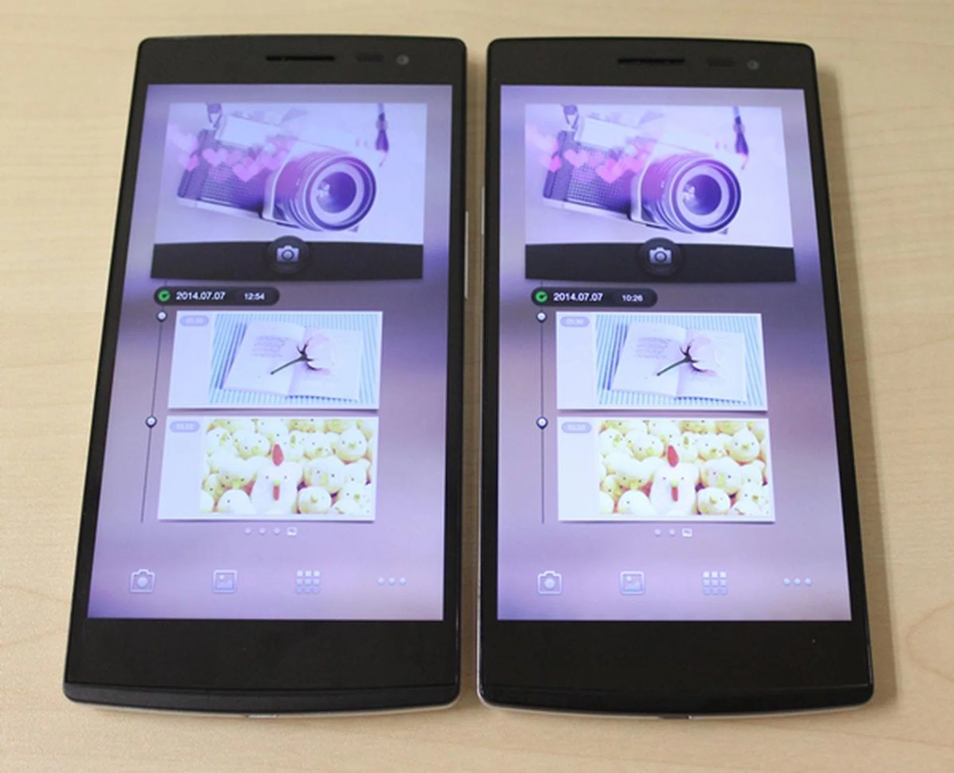 Oppo adopts a similar look for its Find 7 series.