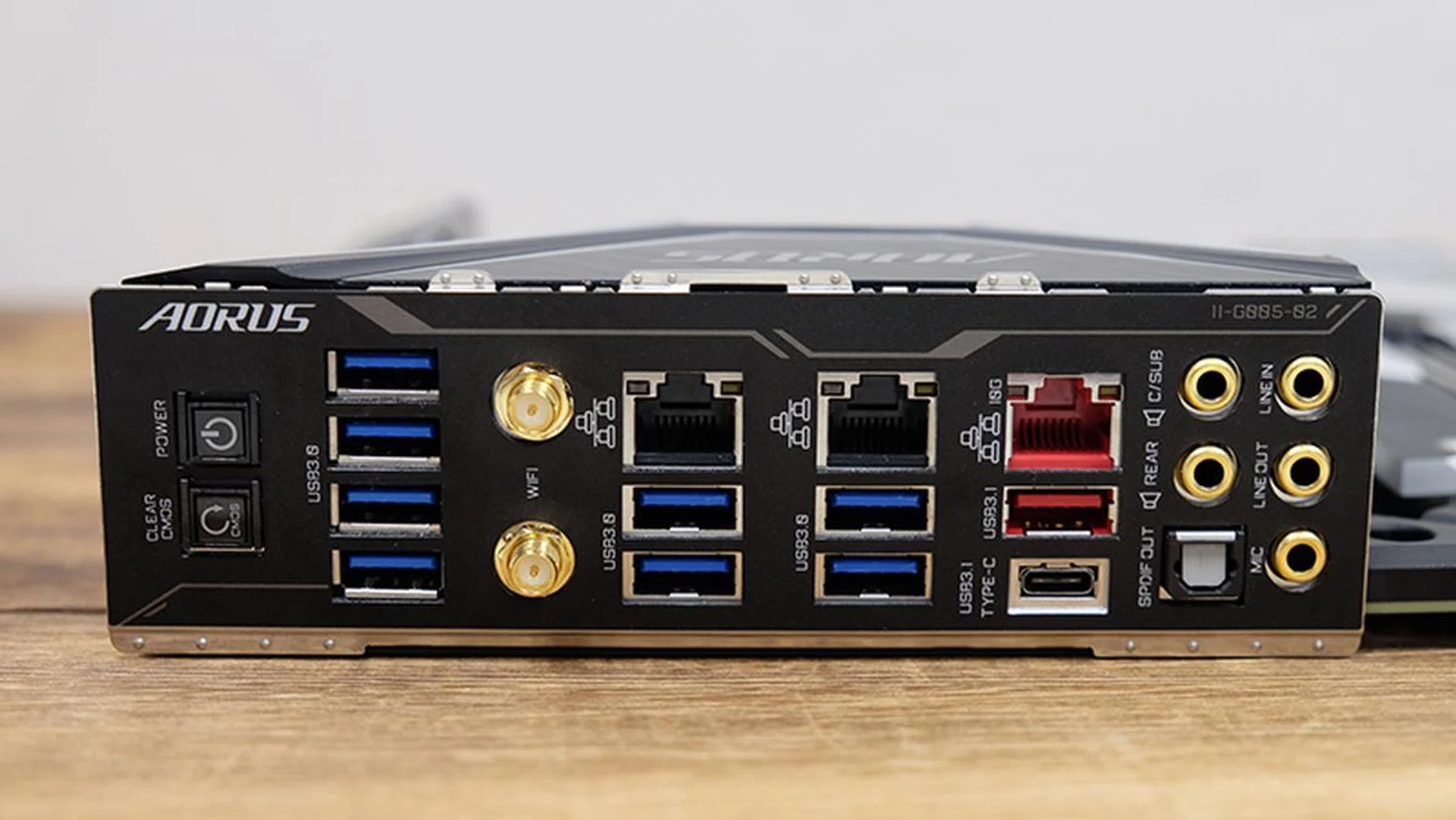 A look at the rear I/O panel.