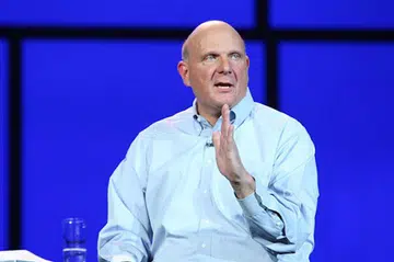 Steve Ballmer assuring the keynote audience of the company's priorities and commitment to a seamless user experience no matter the device or median used.