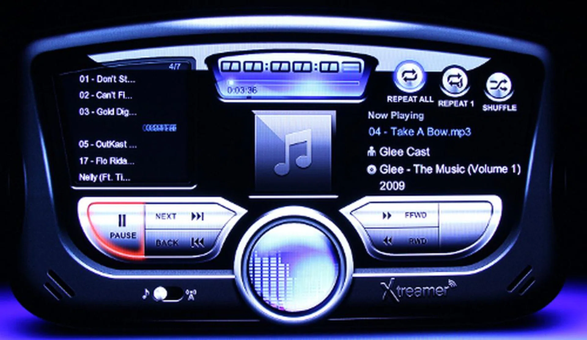 In case you're interested, the music player allows for playlists to be made.