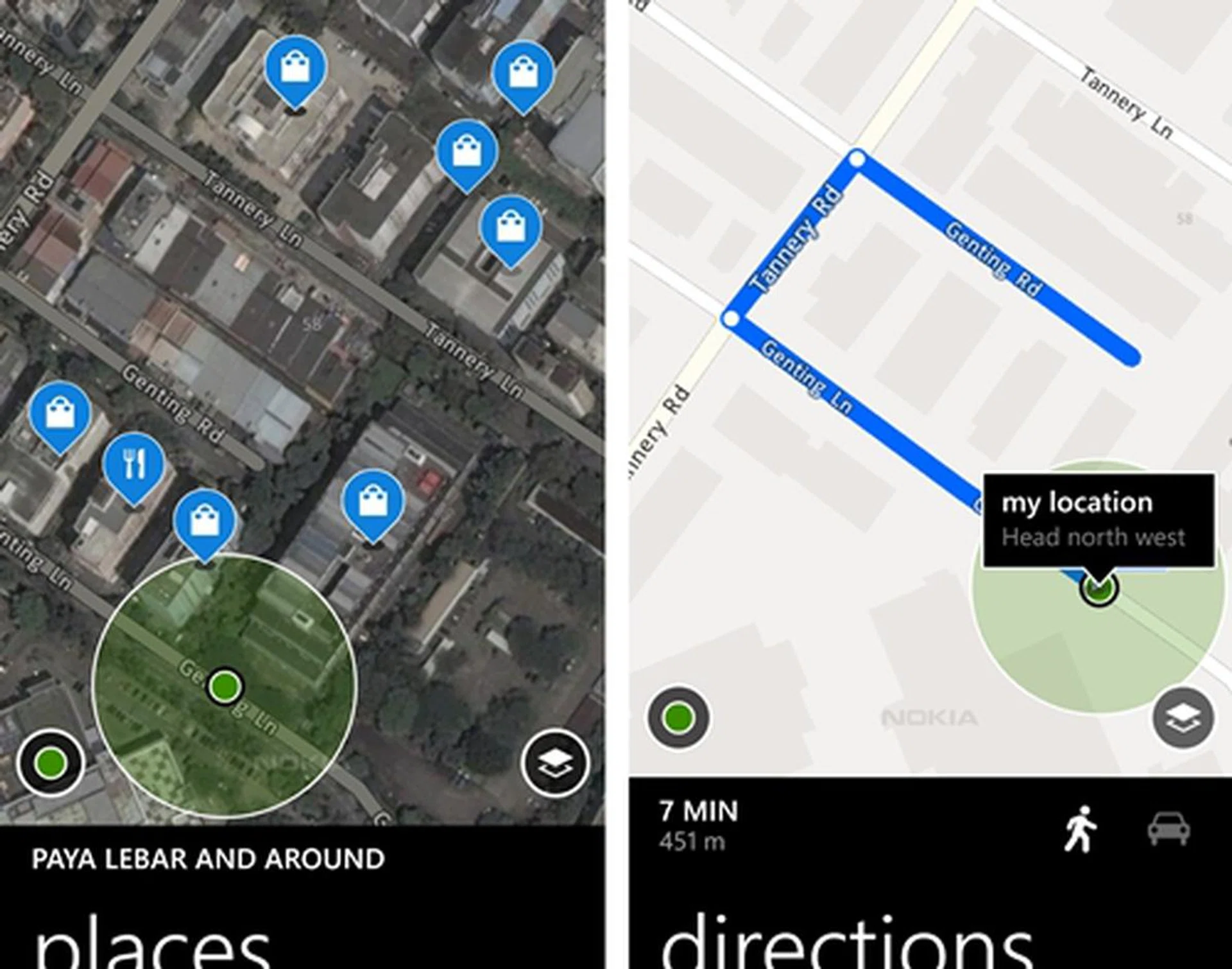 Nokia Maps is easy to use and its simple interface makes it easy for users to get the directions that they need.