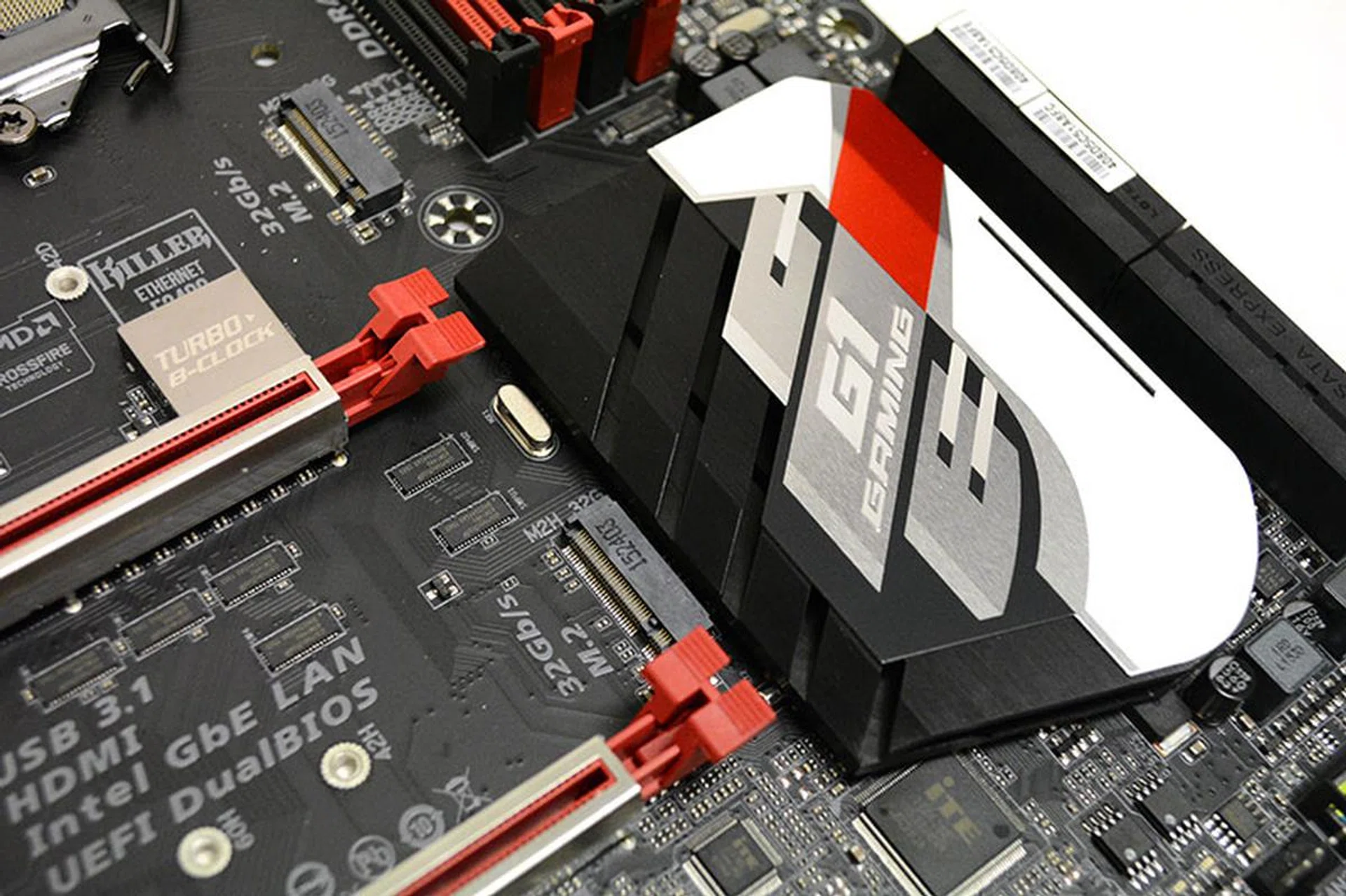 The Gigabyte Z170X Gaming GT has dual onboard M.2 slots that support both SATA and PCIe drives.