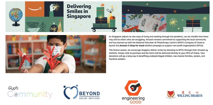 Support charitable organisations by getting them what they need. 