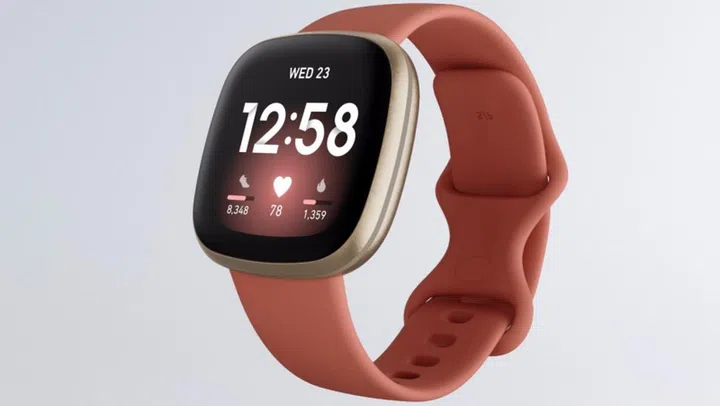 The Fitbit Versa 3.