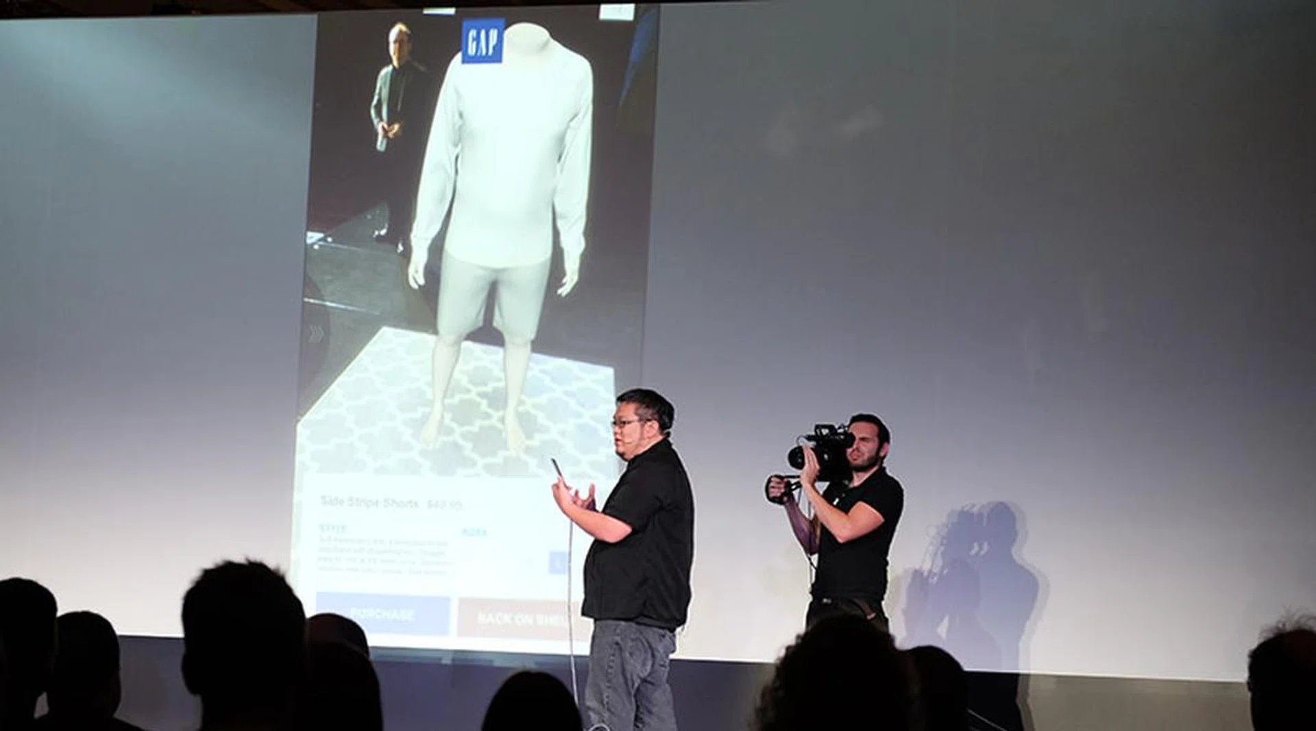 The mannequin will correspond to the size you picked.