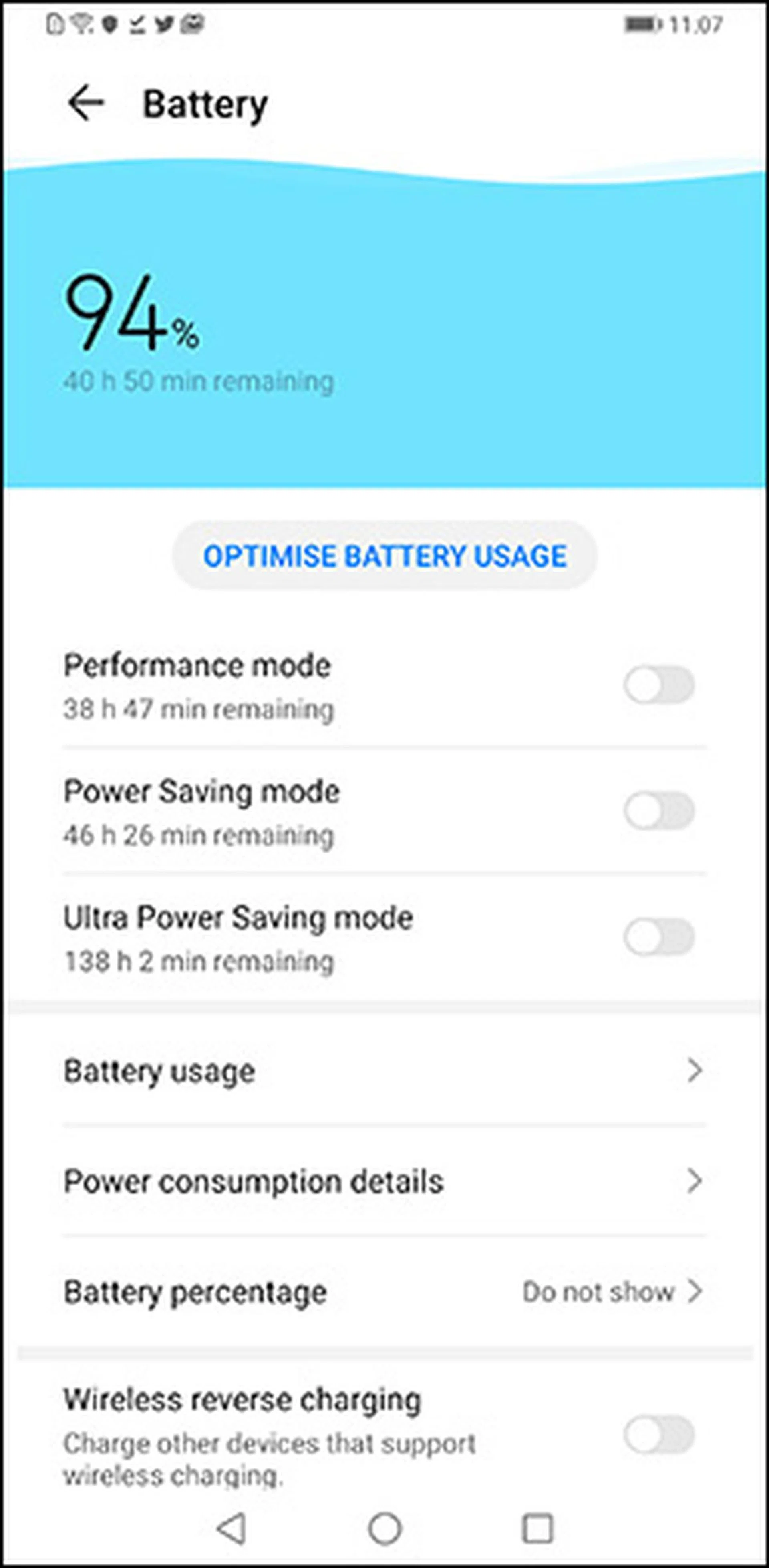 There are defaults modes for different usage scenarios.