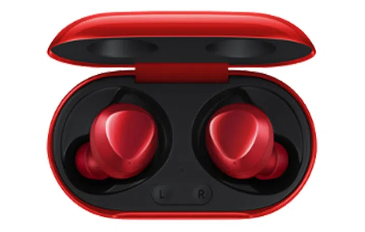 Galaxy Buds+ in Red.