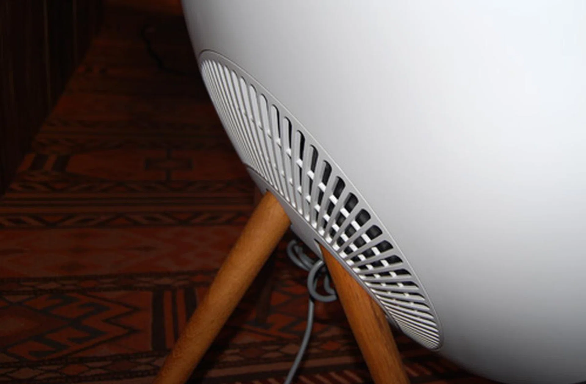 Vents at the back of the device help with bouncing sound off walls and structures.