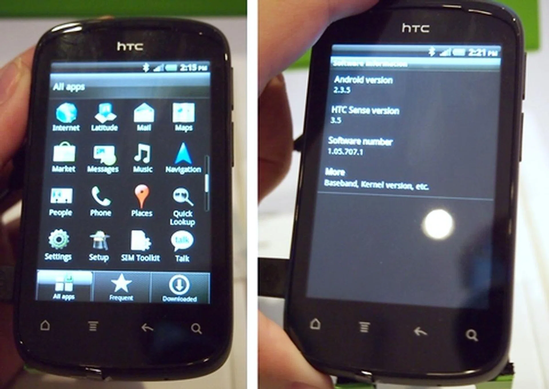 The HTC Explorer comes with a 3.2-inch HVGA touchscreen as well as the latest Sense 3.5 UI.