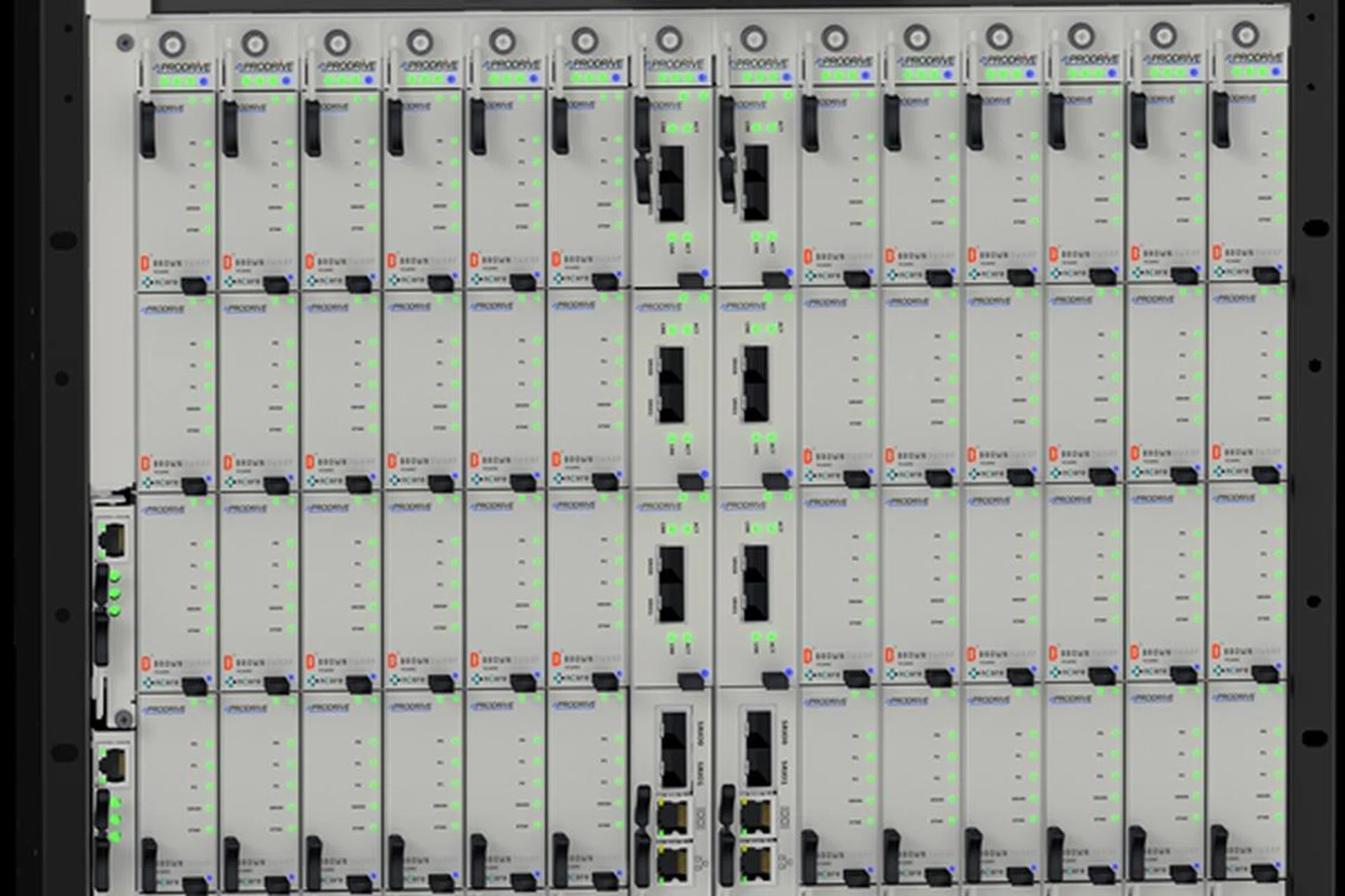The nCore HPC BrownDwarf supercomputer chassis that houses individual compute nodes. (Image Source: nCore HPC)