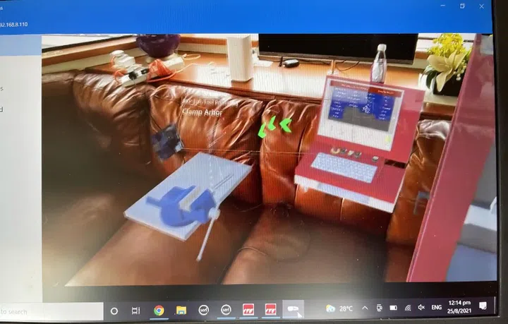 ITE students use AR to aid learning. 