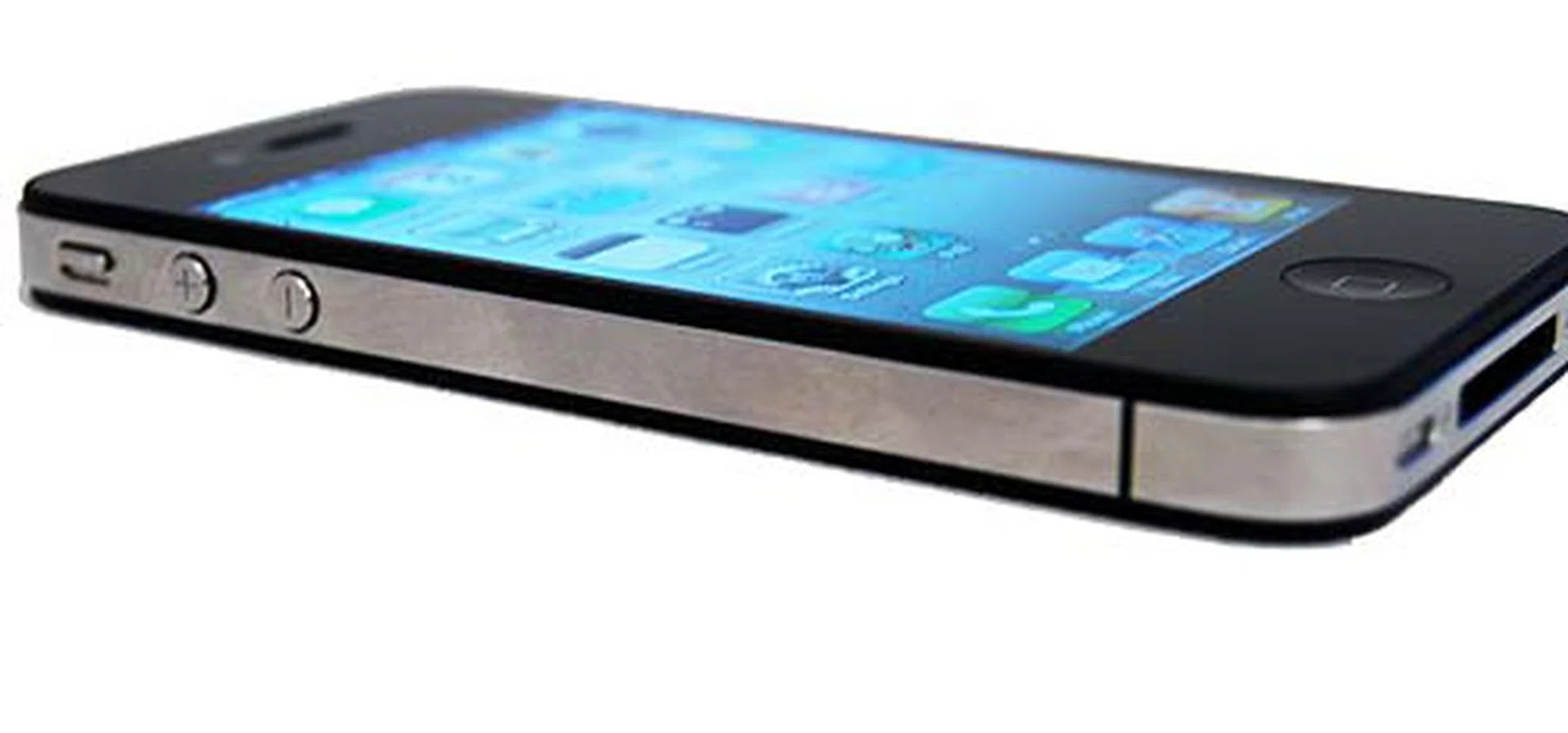 On the left, the usual mute switch and volume controls.