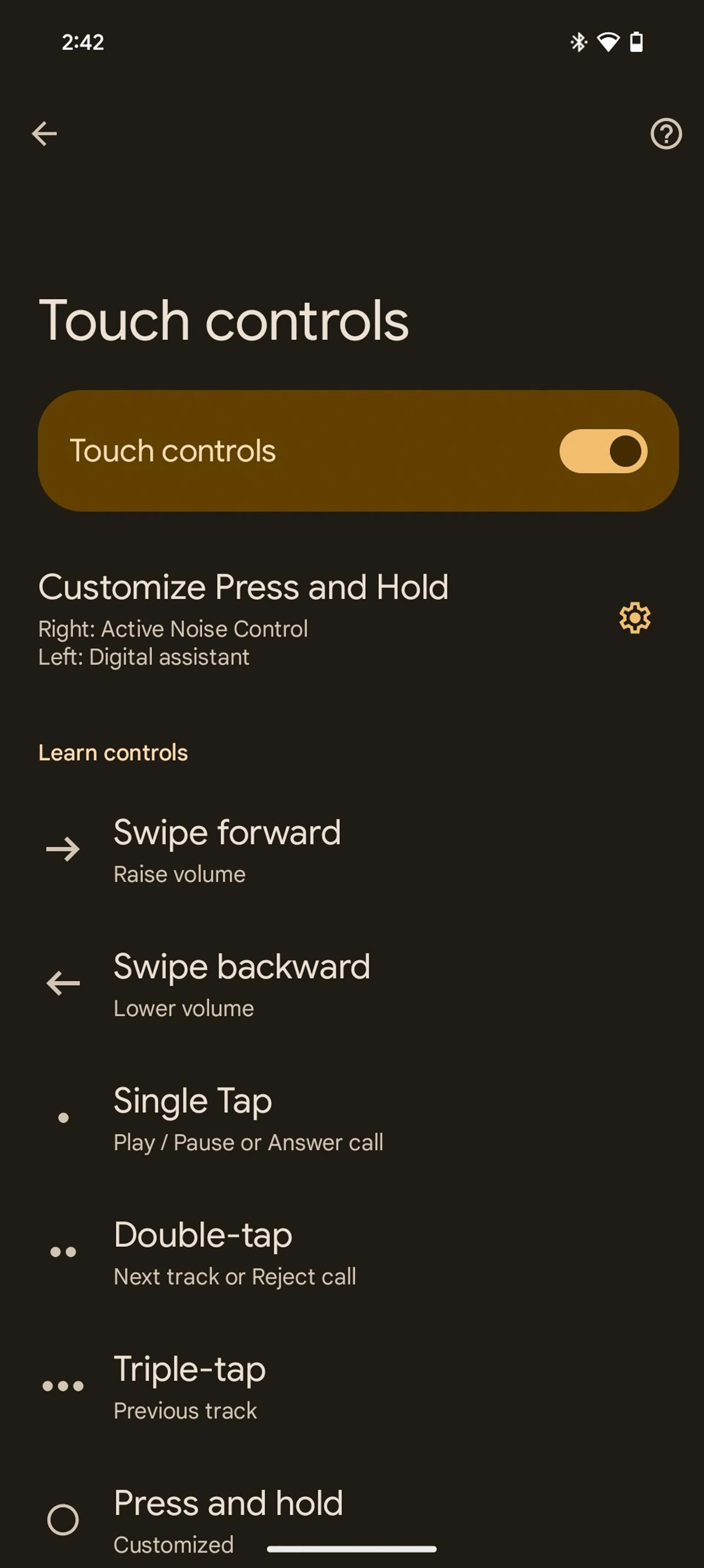 Pixel Buds app. Photo: HWZ.