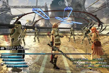 No controller? No problem. Just like Remote Play on Xperia devices, FFXIII overlays the controller buttons onto the screen.