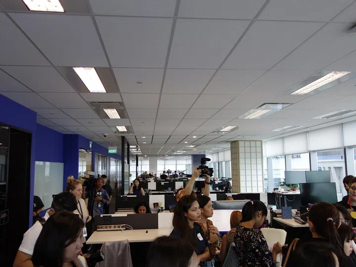 The working office space for Uber Singapore employees.