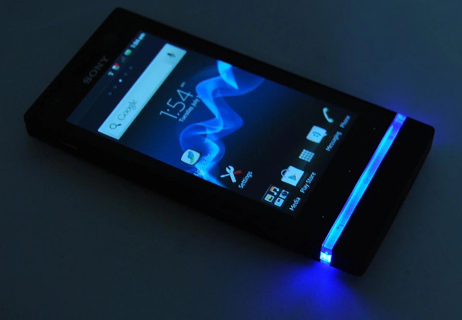 The color-changing feature of the transparent strip is nothing more than a fancy light show. Whether this matters to you or not is a matter of individual preference.