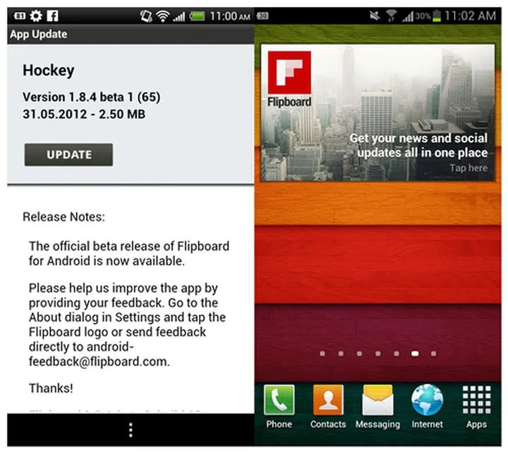 Widget support is inconsistent across the Android devices we tested.