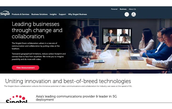 More Zoom functions will be rolled out over the coming months Singtel says.