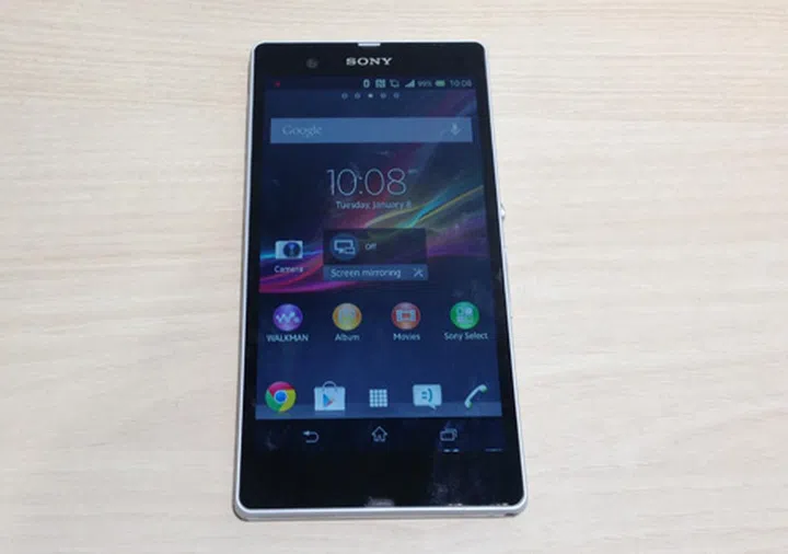 The Sony Xperia Z boasts a 5-inch scratch resistant Reality Display powered by Mobile BRAVIA Engine 2