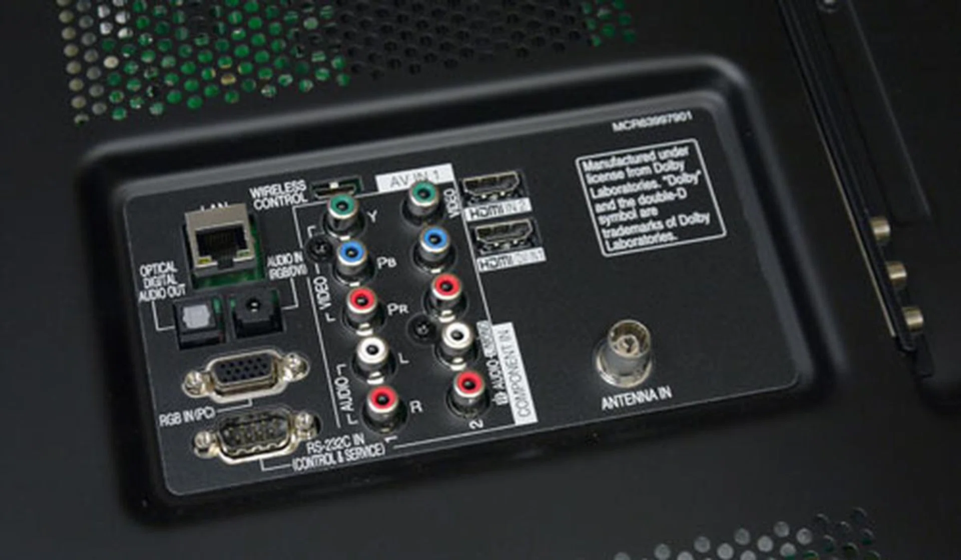 All Smart TV models should carry an Ethernet port. Sometimes called the LAN port, they are typically situated at the back panel with the rest of the AV connectors. 