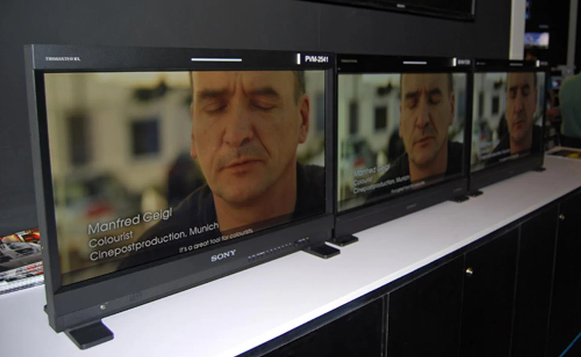 Similarly, these OLED Color Reference Monitors from Sony had great color fidelity which unfortunately no photo would do it it justice.