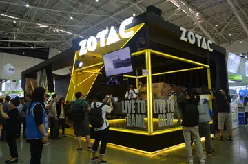 The Zotac booth at Computex 2017.