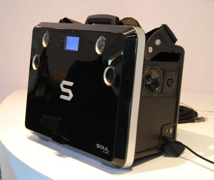 A huge mobile wireless audio system for outdoor party setups and other occasions without cramping your style.