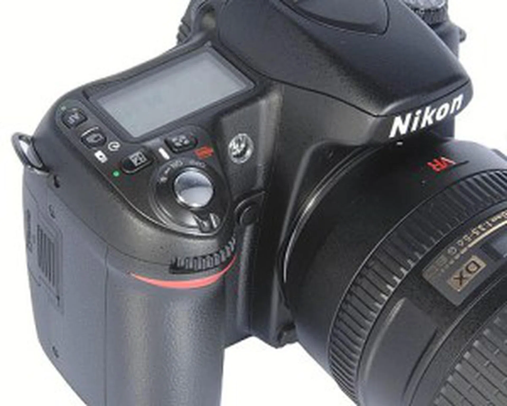 A closer look at the front dial which is right below the shutter release button.