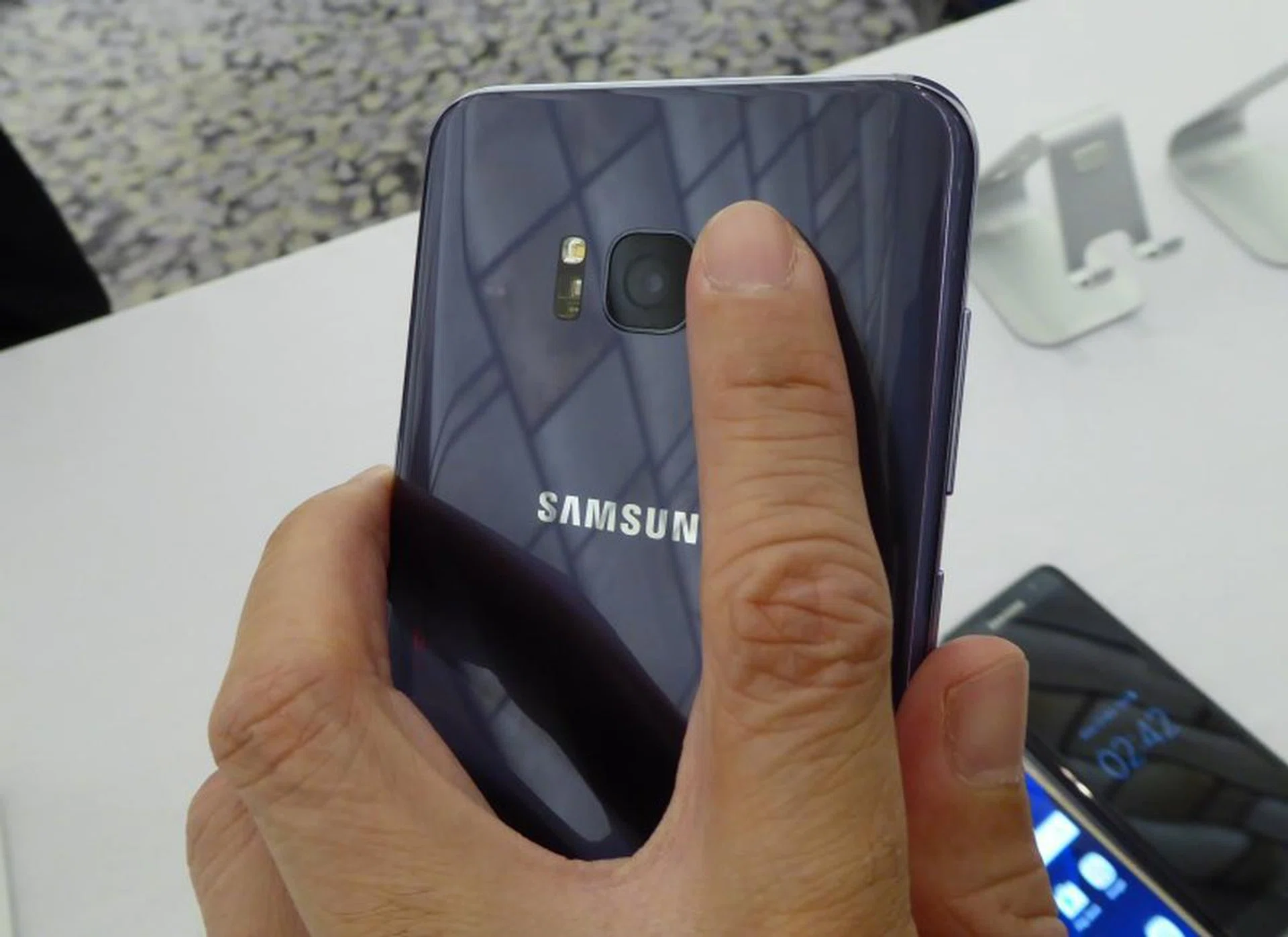 As the fingerprint scanner isn't centered, be careful that you don’t brush across the rear camera as you feel for it, or you'll be wondering why your photos are always blurry.