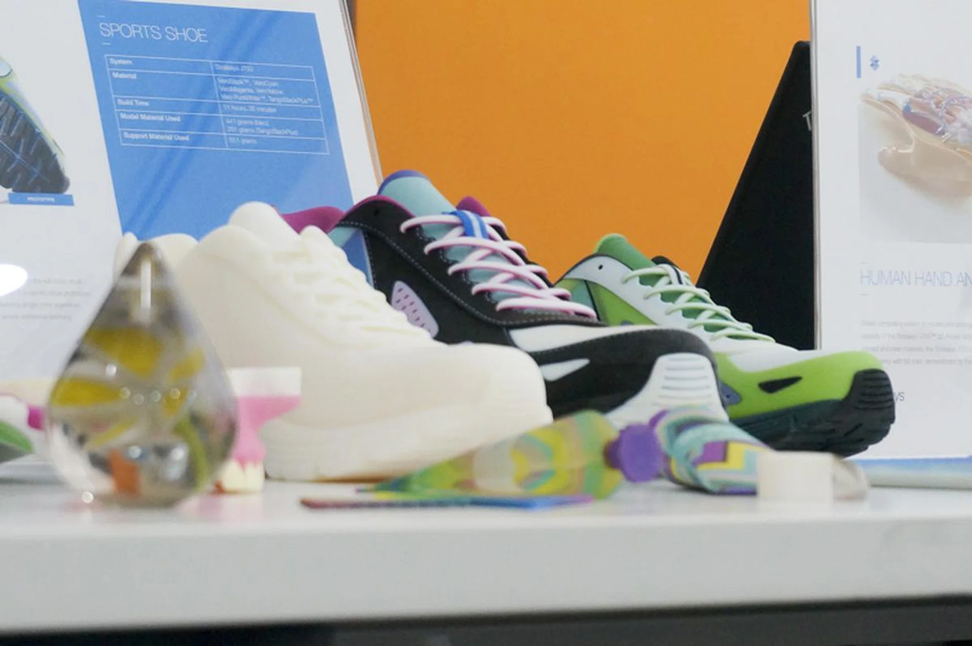 Whether you need something soft like a shoe, or hard like the paperweight, the J750 can produce it for you.