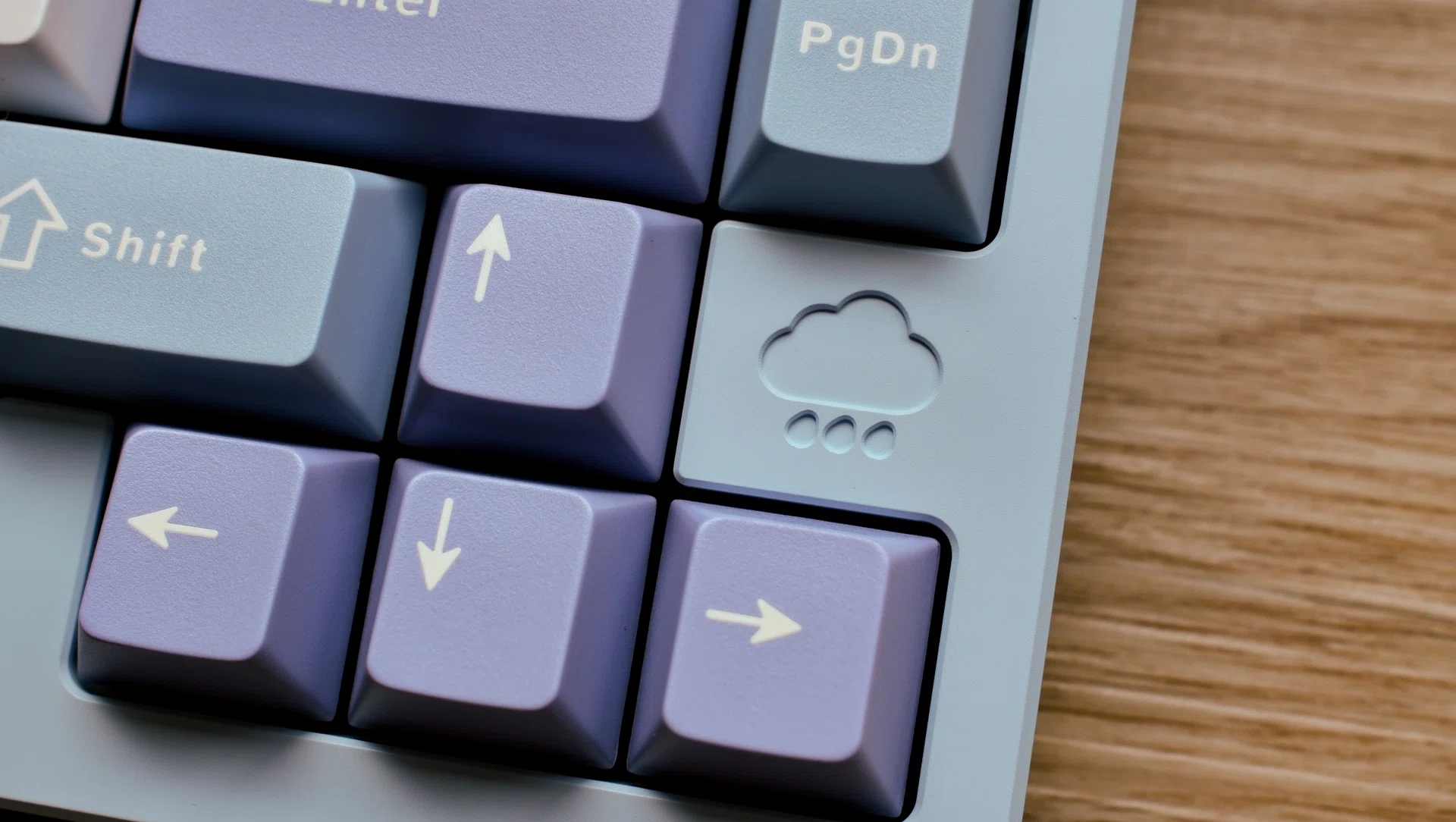 Little touches like this little rainy cloud logo help the Rainy75 stand out. Photo: HWZ