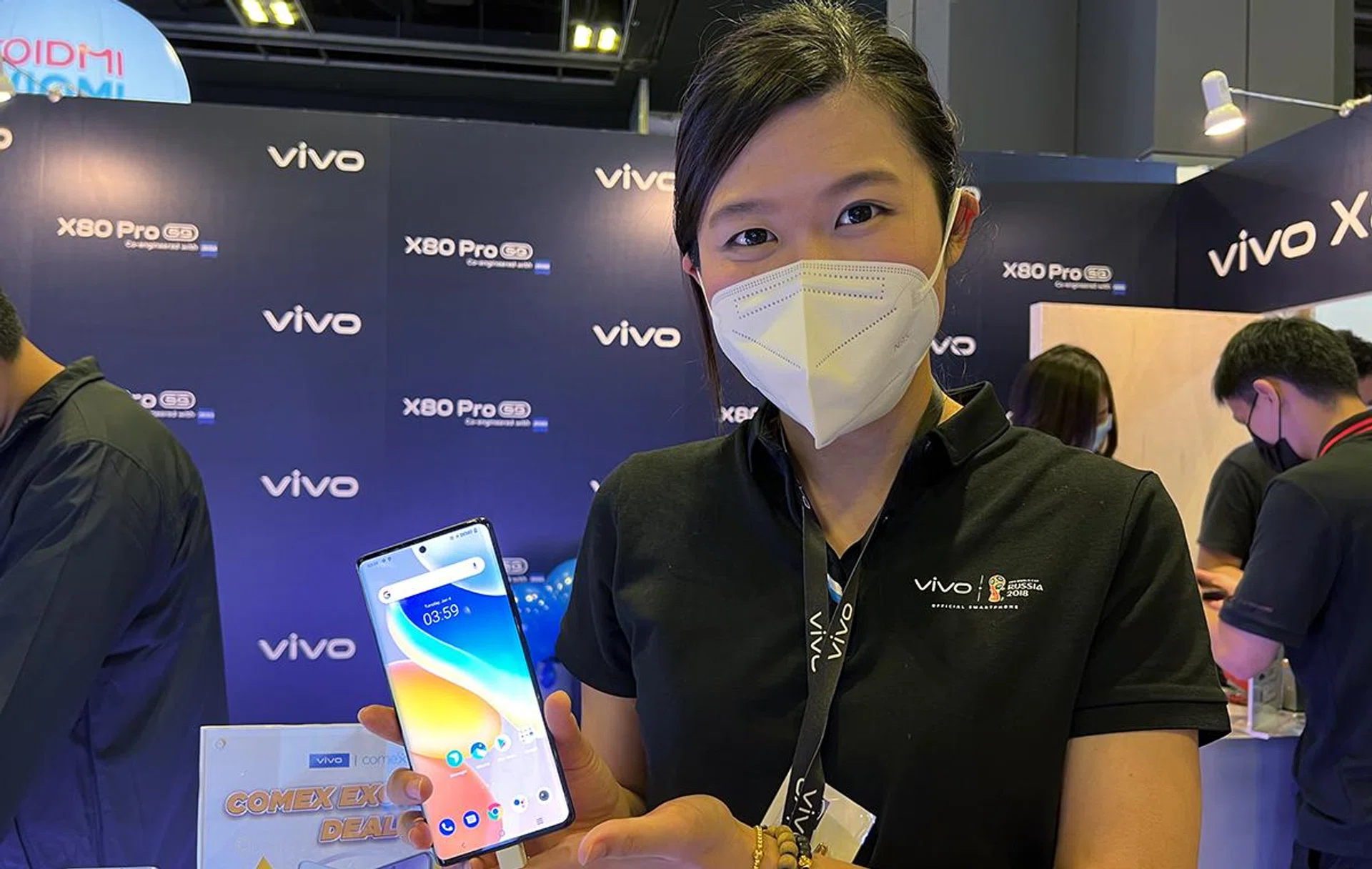 Vivo booth at Comex 2022.