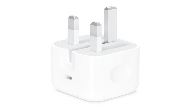 Apple's 18W USB-C power adapter.