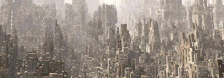 The 3DMark Overhead feature test renders increasing numbers of building-like objects on screen. (Image Source: Futuremark)