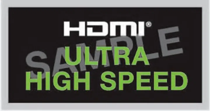 This is what the logo for a legit Ultra High Speed HDMI cable looks like. (Image source: HDMI Licensing Administrator, Inc.)