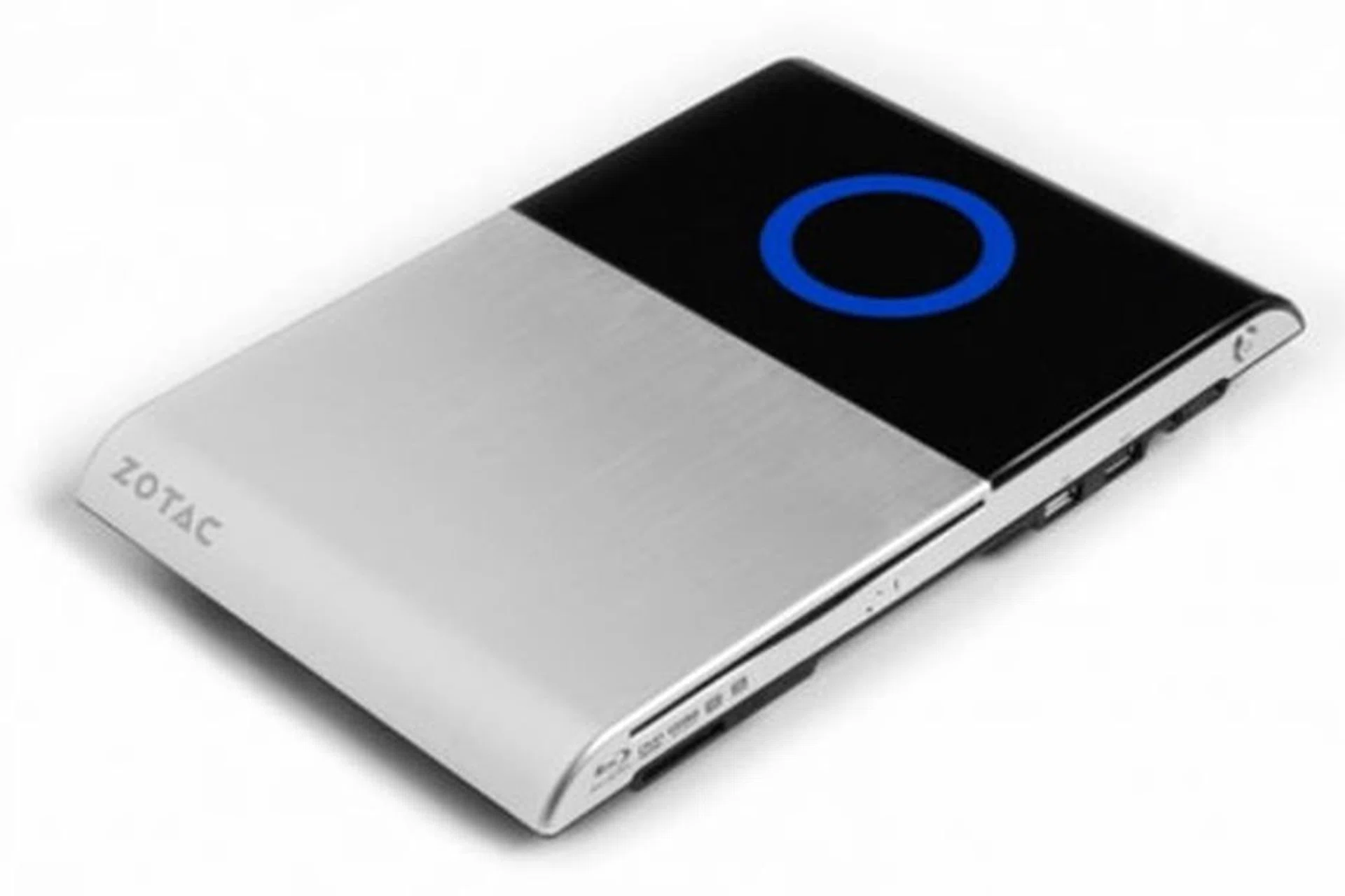 Slim and sexy: It may be thin, but Zotac's ZBOX Blu-ray AD05 also features wireless and wired streaming capabilities with its 802.11n Wi-Fi and Gigabit Ethernet hardware. 