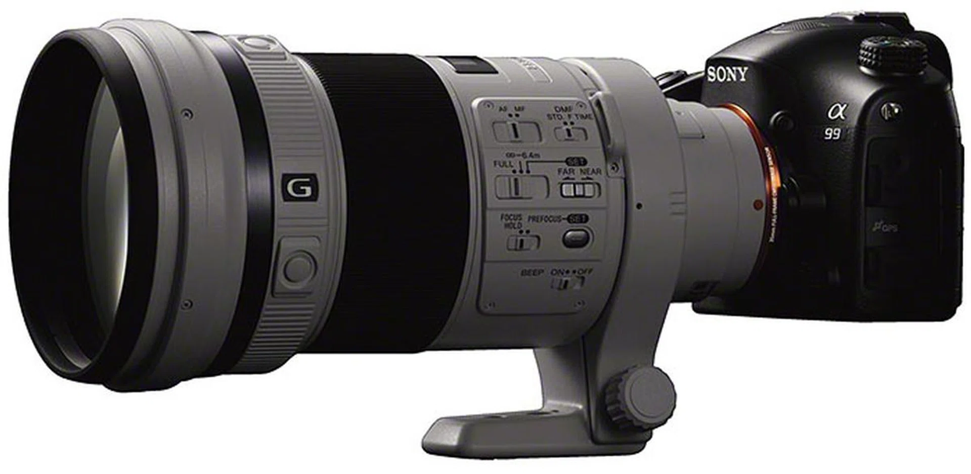 The A99 with the new 300mm F2.8 G lens. As always, this is a built-to-order lens.
