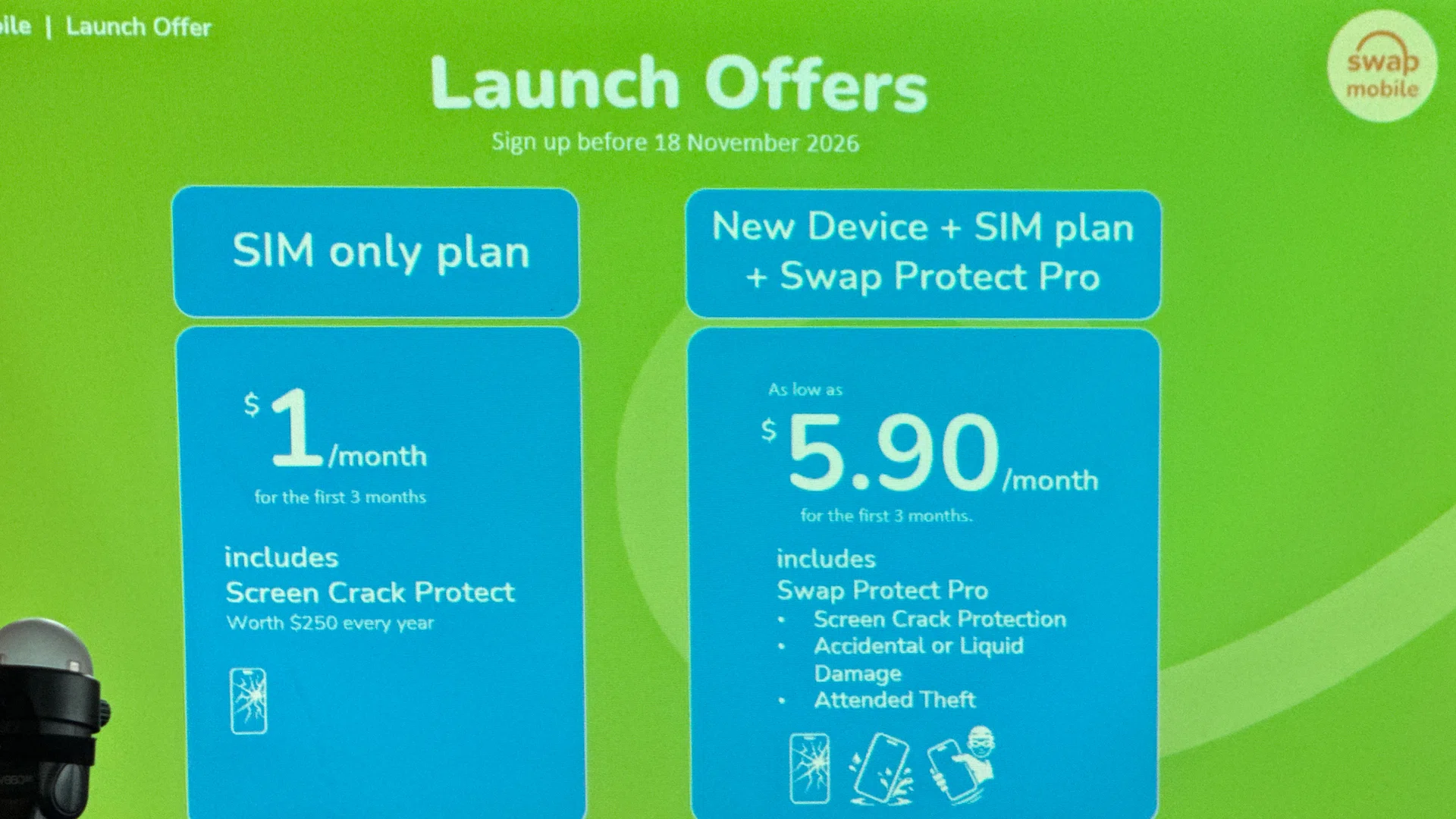 Swap Mobile Singapore launch, flexible no-contract mobile plan