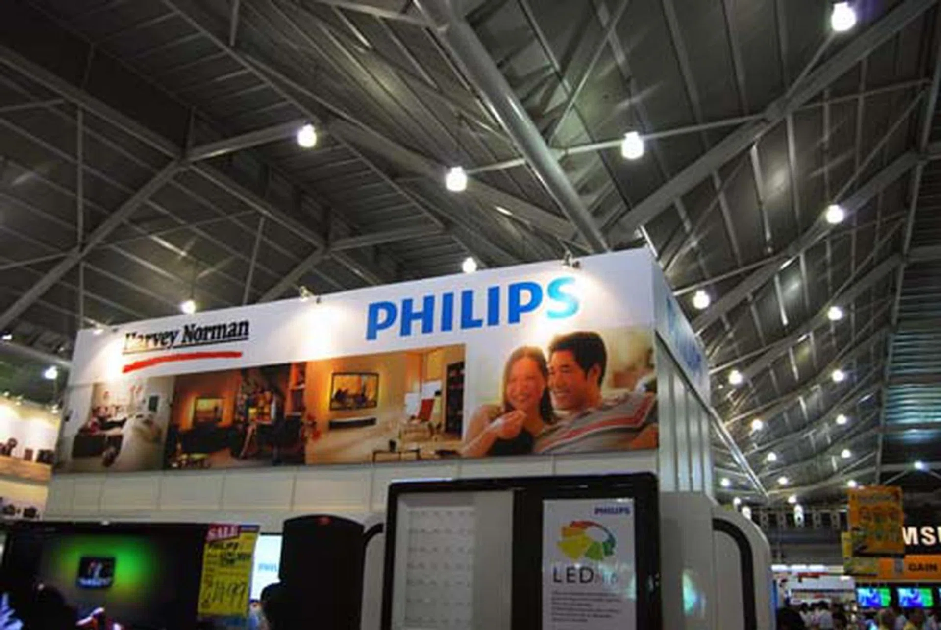 Shopping for TVs or just electronic products for every day use? Head to Philips' booth then.