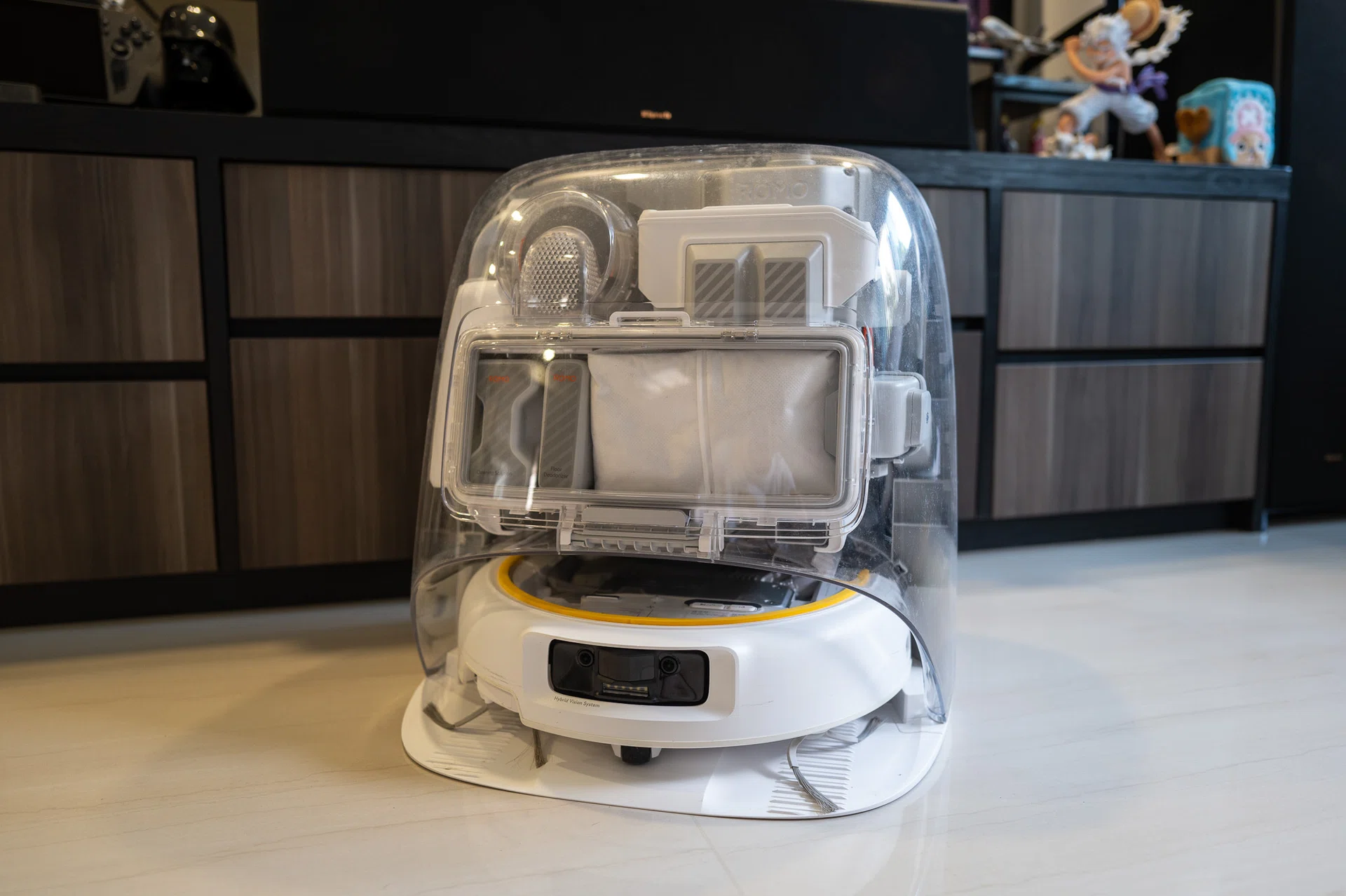 Android looking robot vacuum