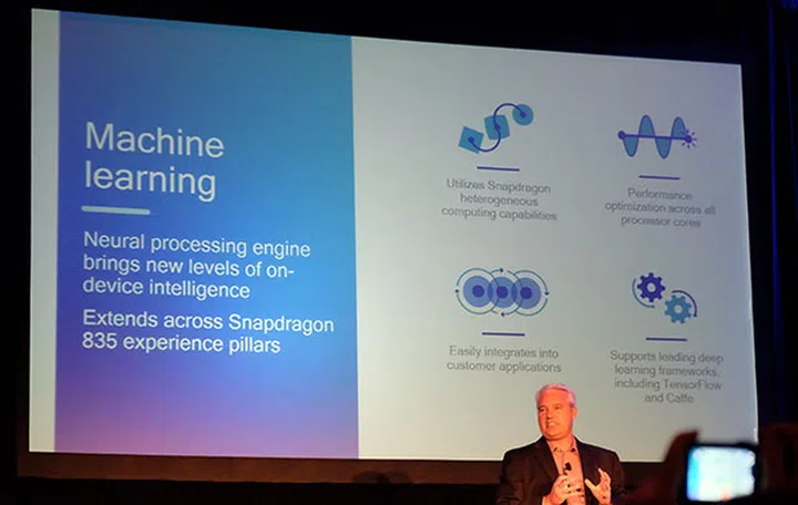 The Snapdragon 835 now supports Google's TensorFlow machine learning framework.