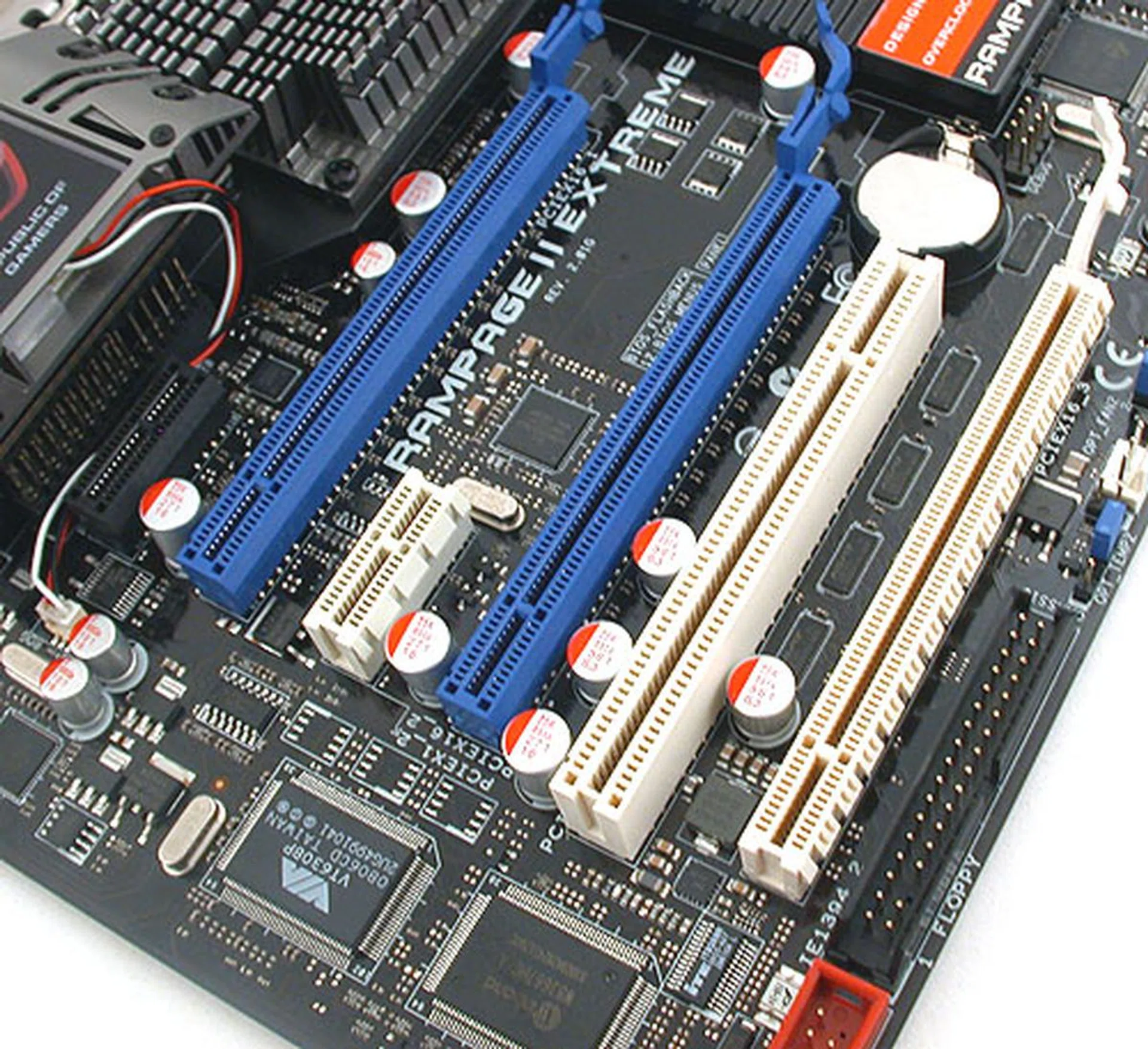 There are 7 SATA 3.0Gbps ports onboard, 6 are from the default Intel ICH10R and the remaining port from the JMicron JMB363 controller that also provides the eSATA and IDE (2 devices) functionality. 